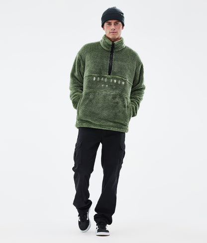 Fleece Sweater Men Moss Green