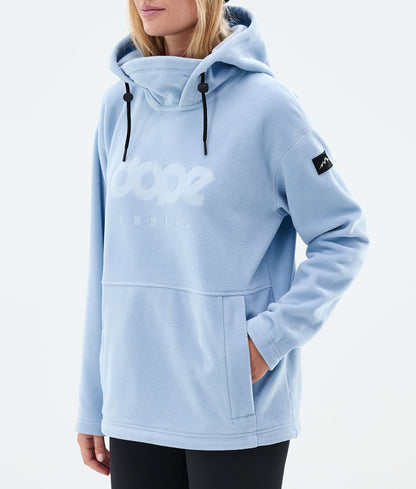 Fleece Hoodie Women Light Blue