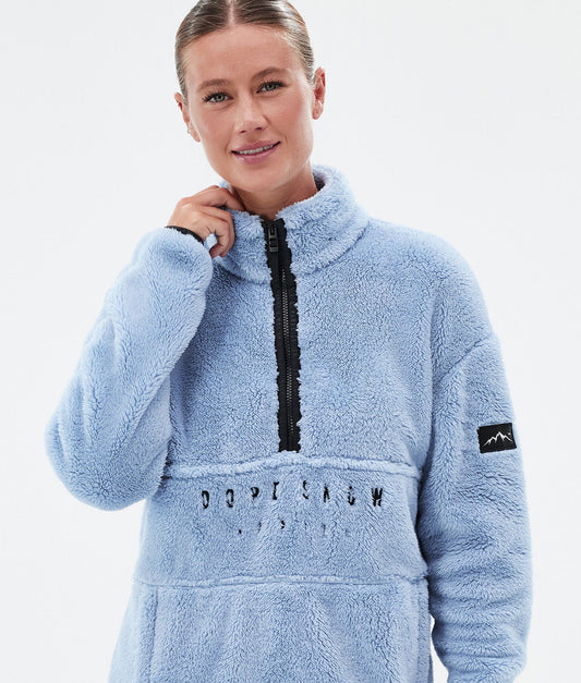 Fleece Sweater Women Light Blue