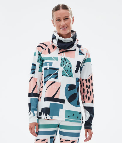 Base Layer Top Women 2X-Up Carvings Pink