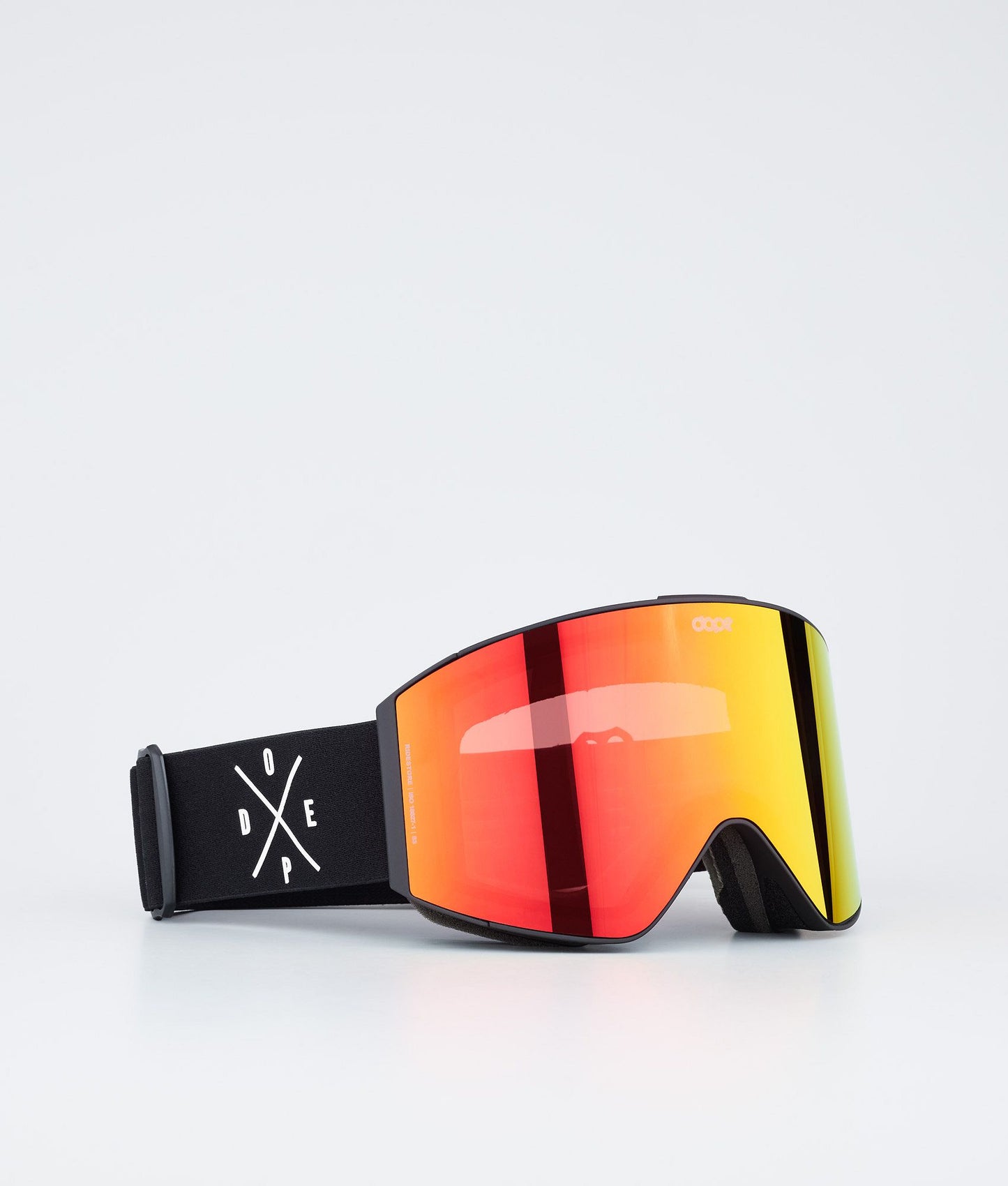 Ski Goggles Black/Red Mirror