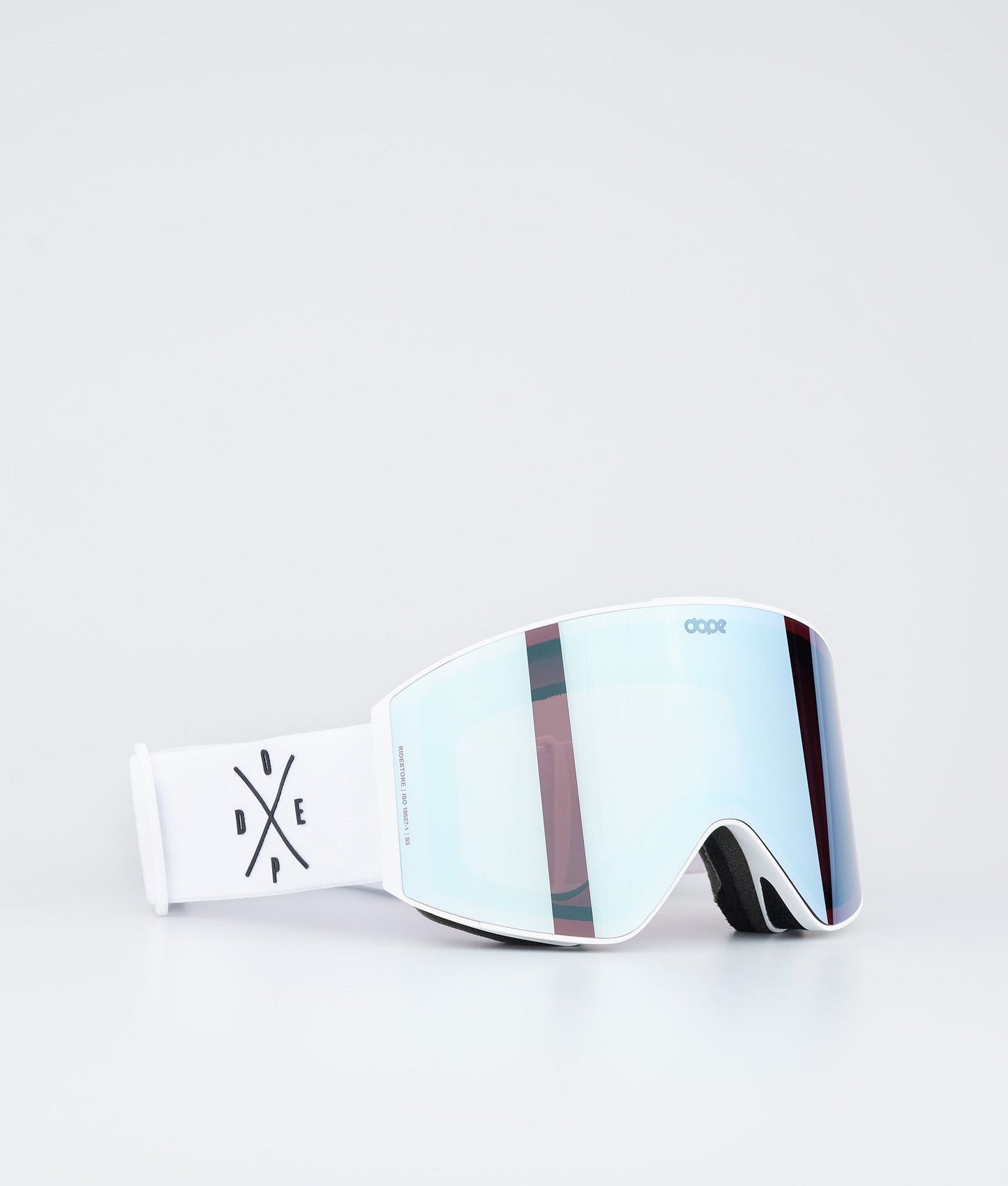 Ski Goggles Black/Silver Mirror