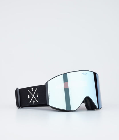 Ski Goggles White/Pink Mirror