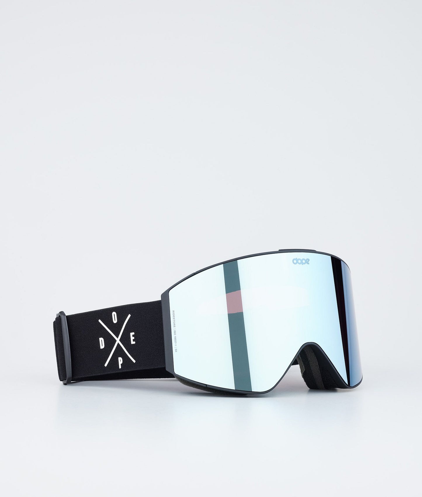 Ski Goggles White/Red Mirror