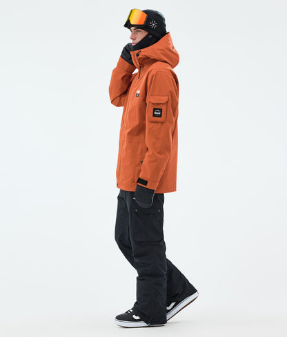 Snowboard Jacket Men Burned Orange