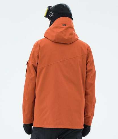Snowboard Jacket Men Burned Orange