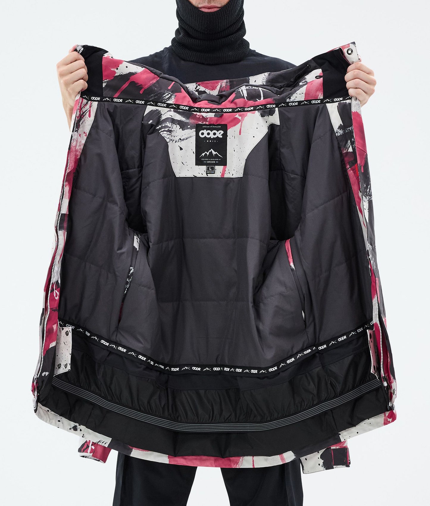 Snowboard Jacket Men Doodle