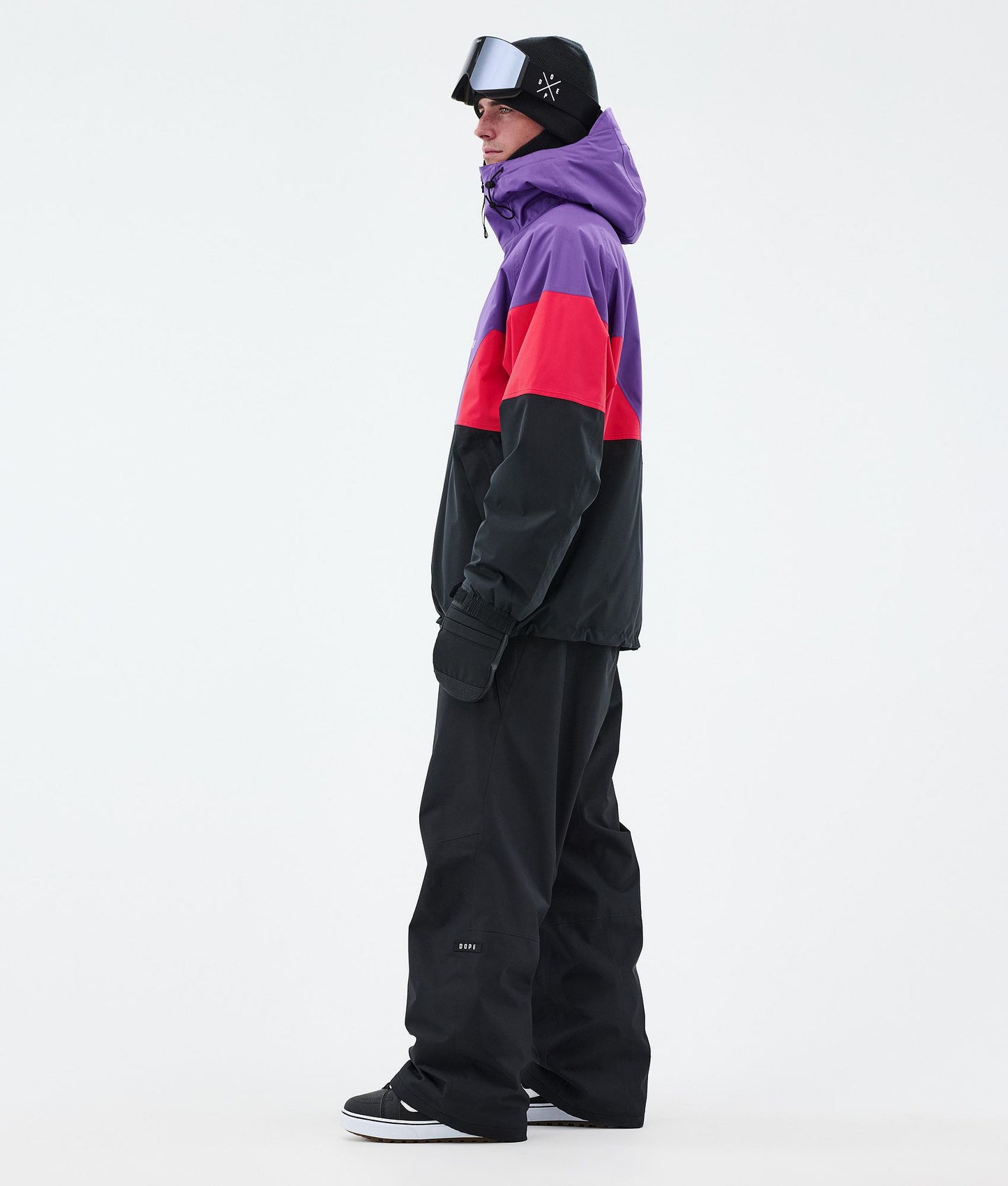 Snowboard Jacket Men Sport Vivid Purple/Red/Black