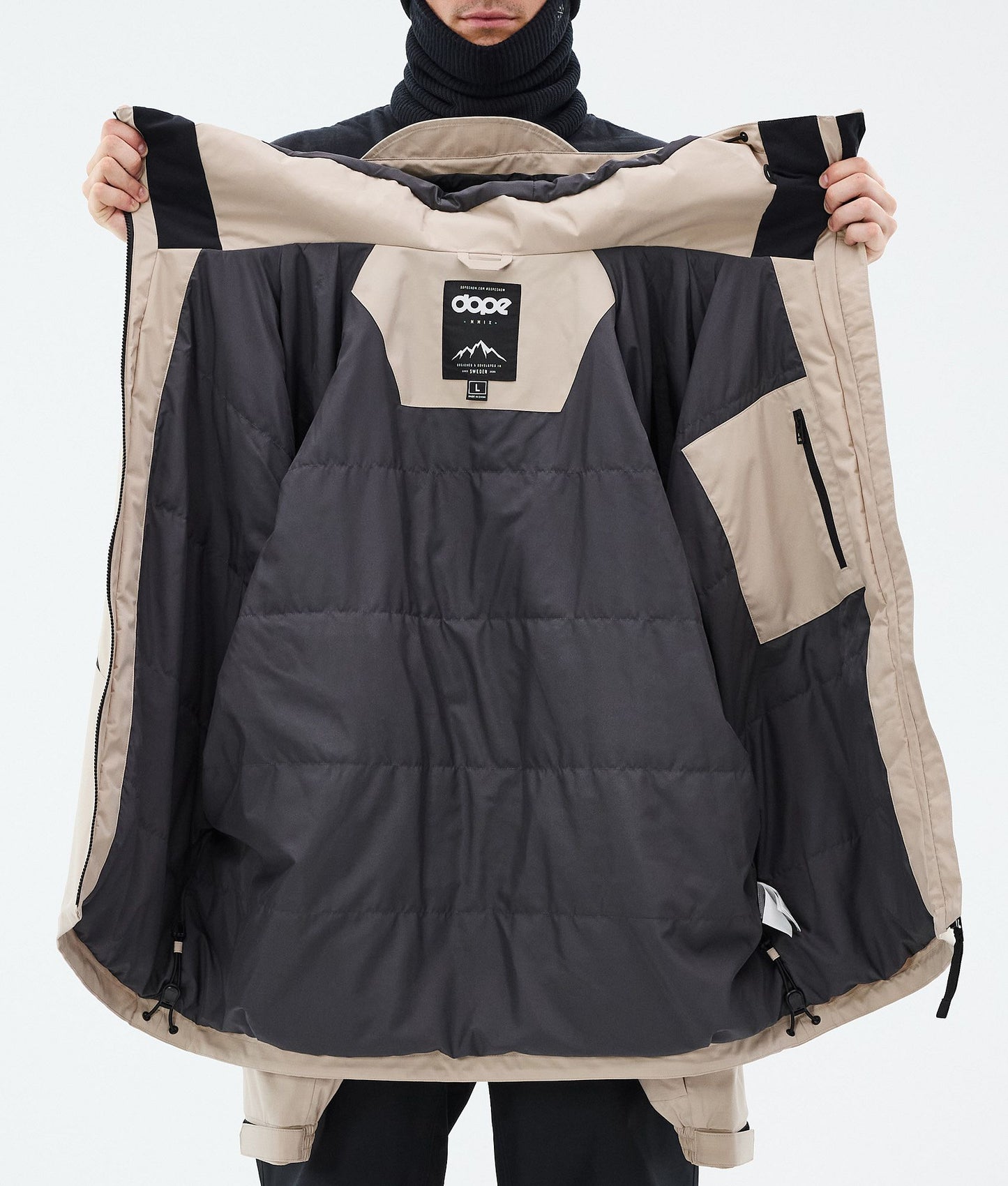 Snowboard Jacket Men Spike Sand/Black