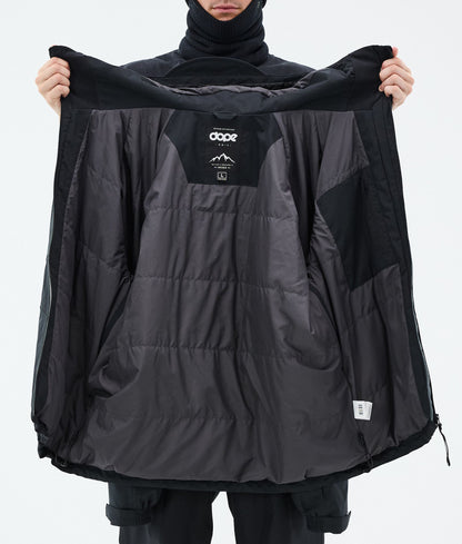 Snowboard Jacket Men Spike Black/Light Pearl