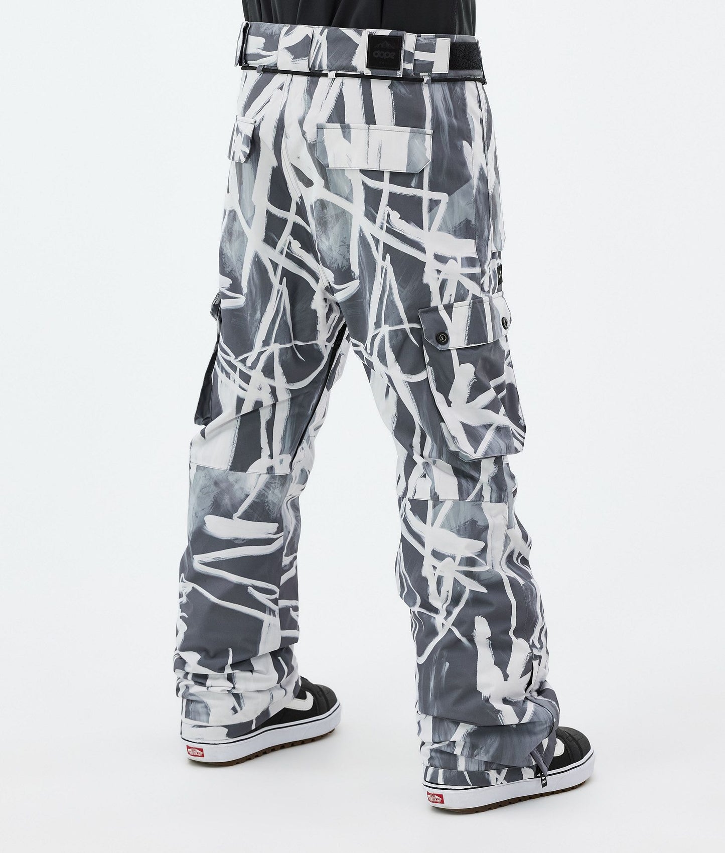 Snowboard Pants Men Scribble Black