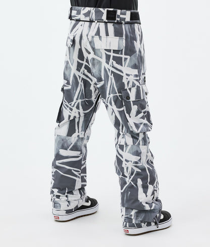Snowboard Pants Men Scribble Black