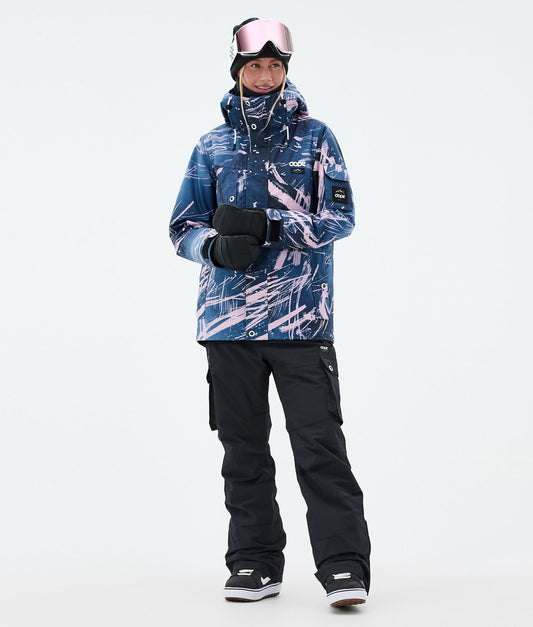 Snowboard Jacket Women Carvings Pink