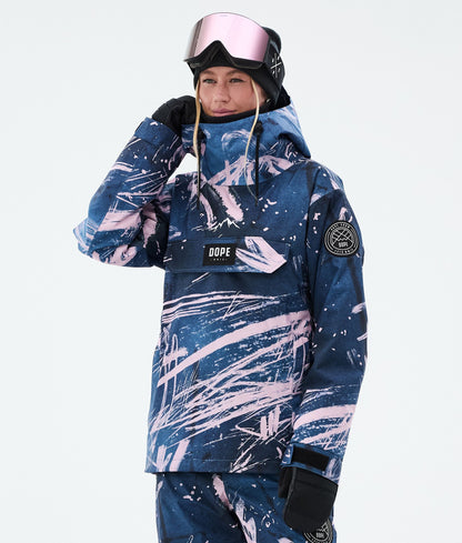 Snowboard Jacket Women Shards Gold Muted Pink