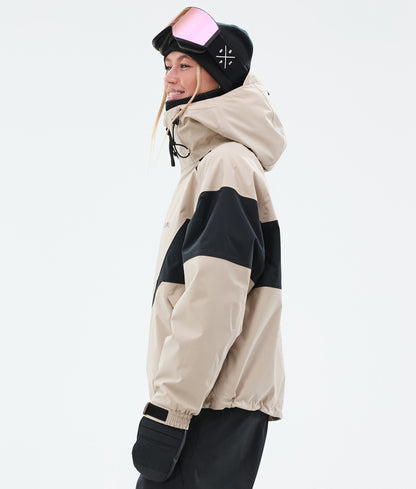 Snowboard Jacket Women Spike Sand/Black