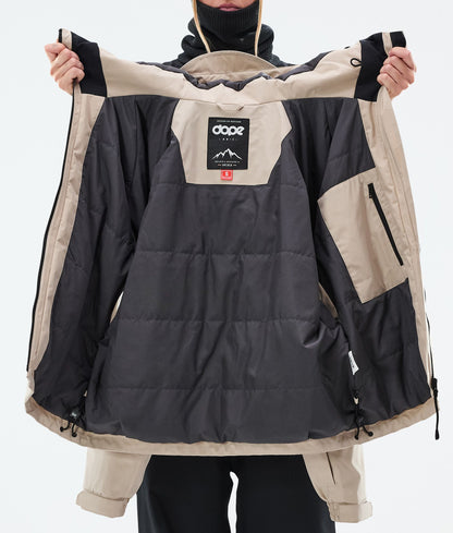Snowboard Jacket Women Spike Sand/Black