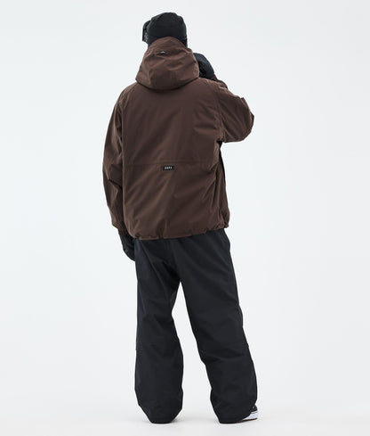Snowboard Jacket Men Dark Brown