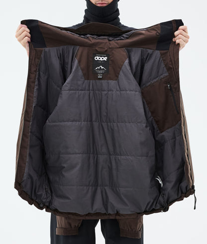 Snowboard Jacket Men Dark Brown