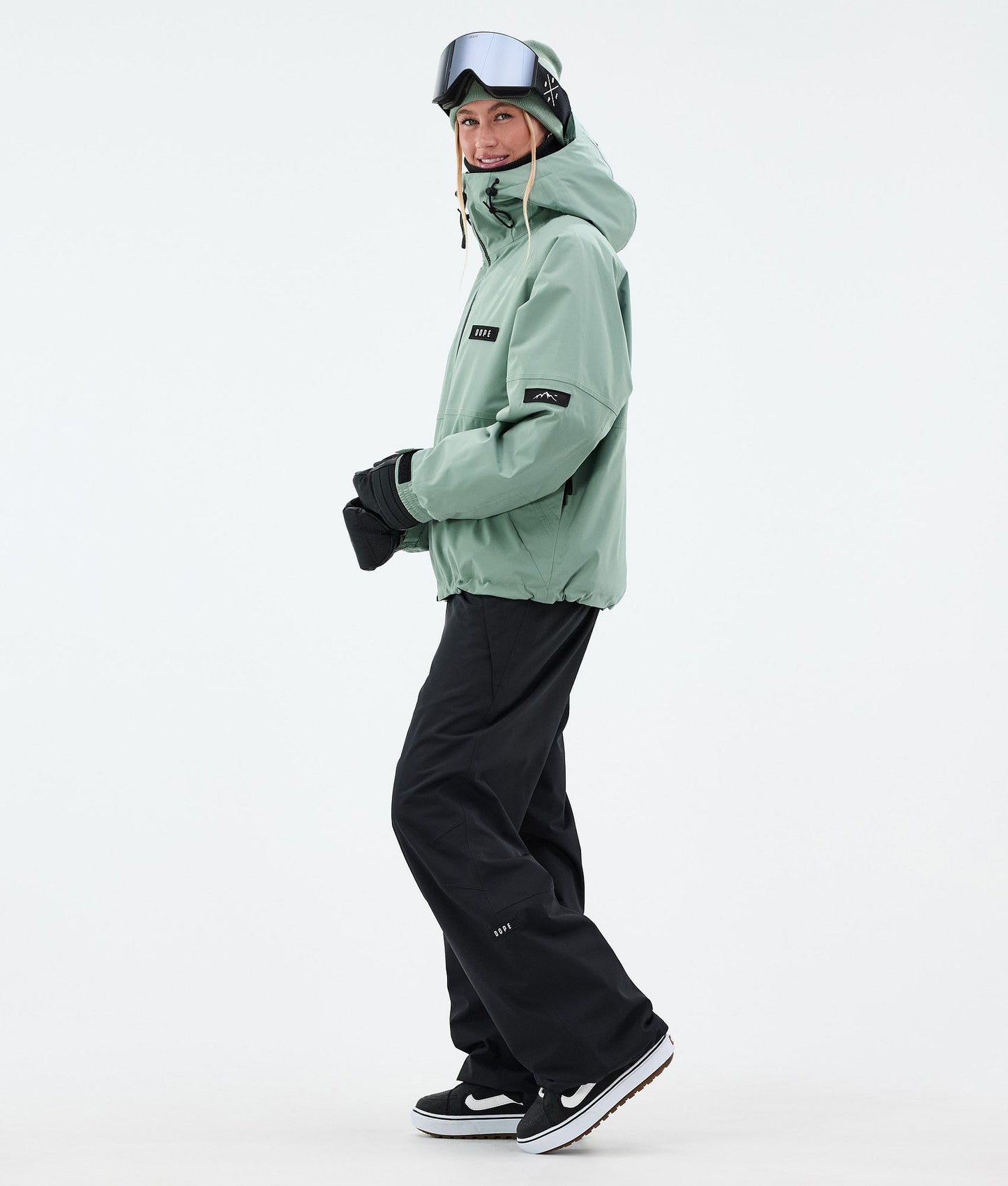 Snowboard Jacket Women Faded Green