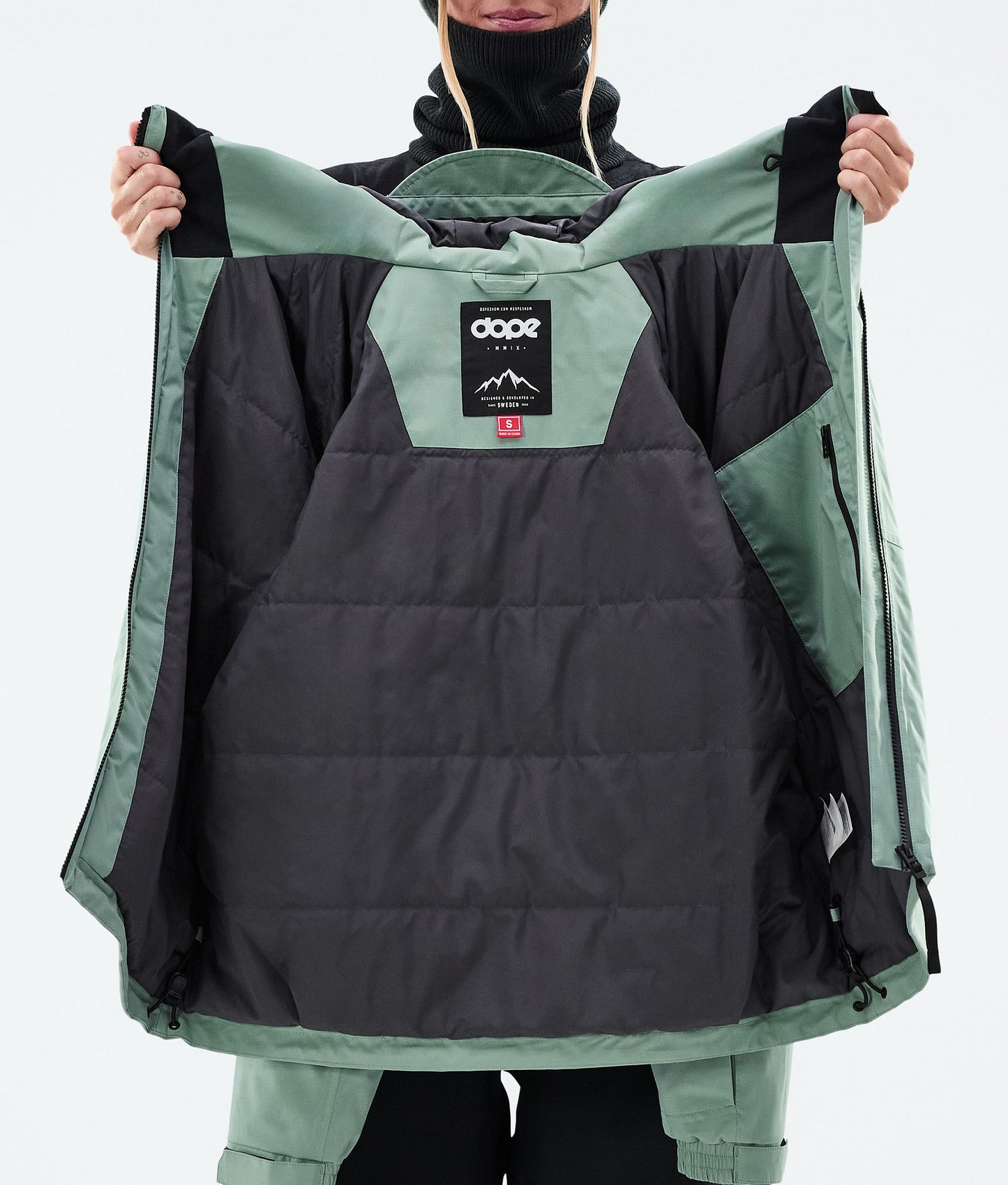 Snowboard Jacket Women Faded Green