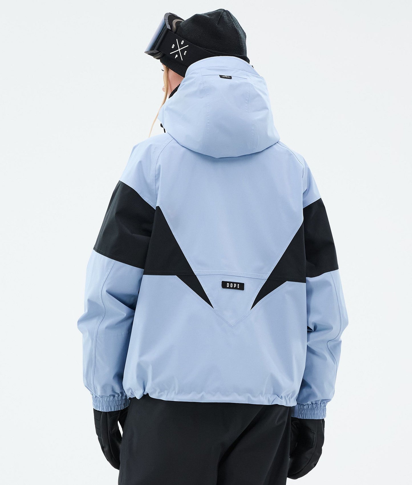 Snowboard Jacket Women Spike Light Blue/Black