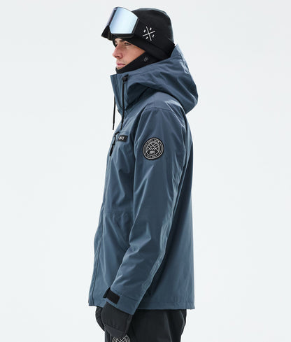 Snowboard Jacket Men Metal Blue