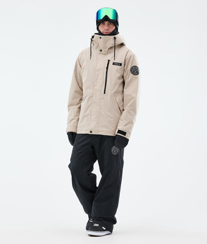 Snowboard Jacket Men Sand