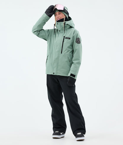 Snowboard Jacket Women Faded Green
