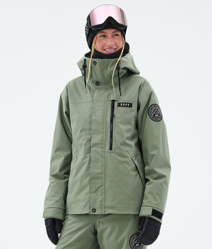 Snowboard Jacket Women Moss Green