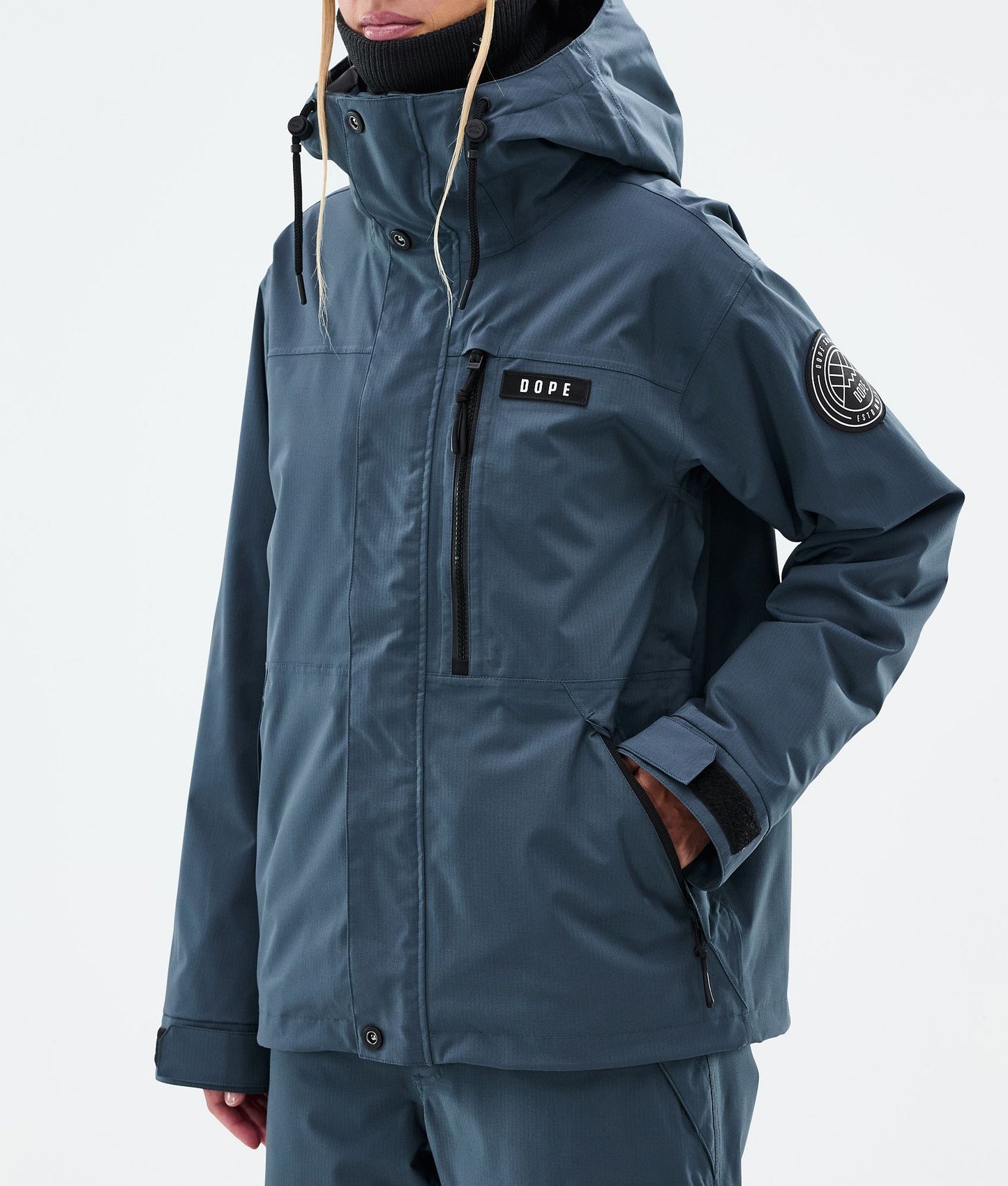 Snowboard Jacket Women Metal Blue