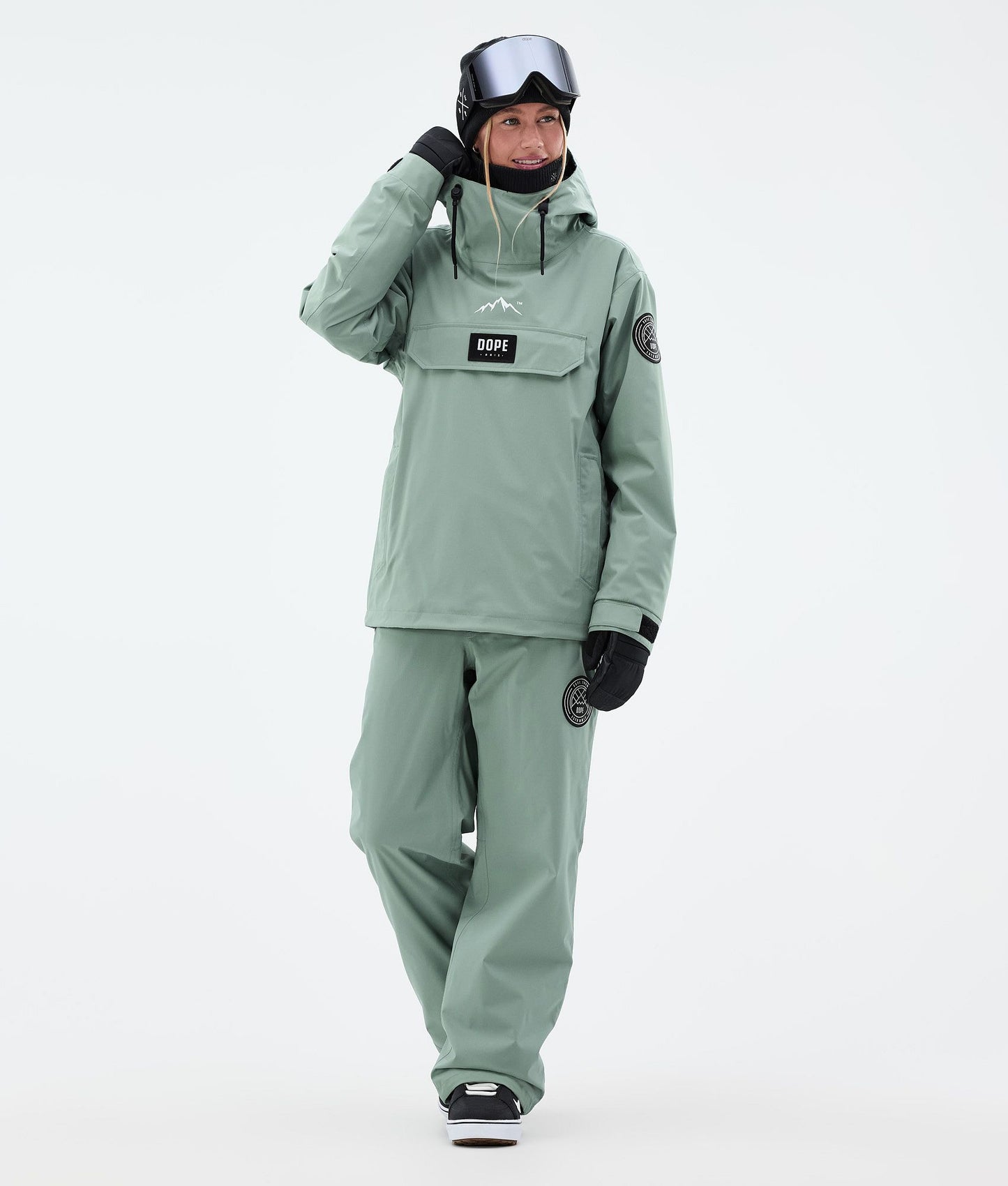 Snowboard Pants Women Faded Green