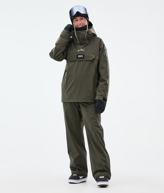 Snowboard Pants Women Olive Green