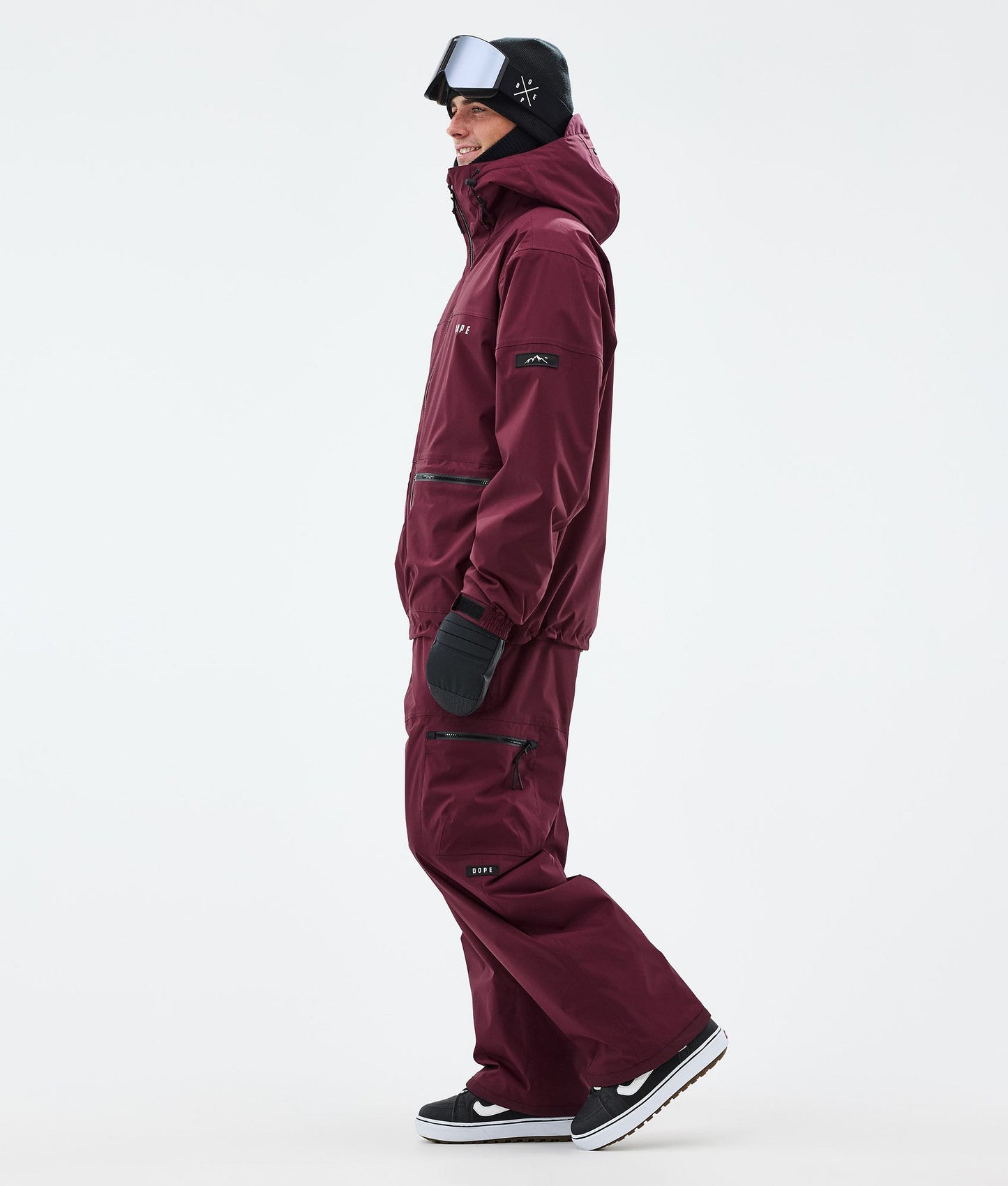 Snowboard Jacket Men Burgundy
