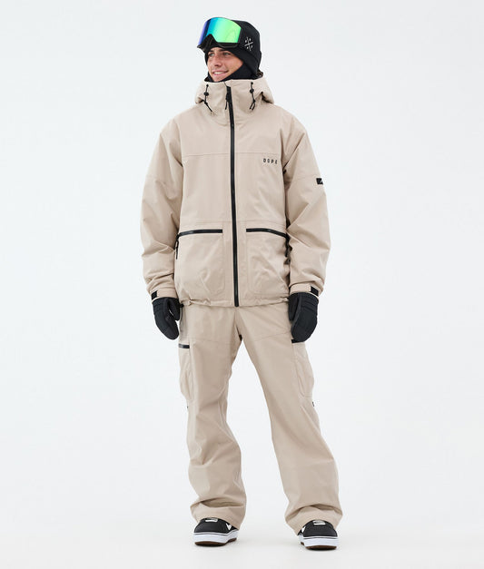 Snowboard Jacket Men Sand