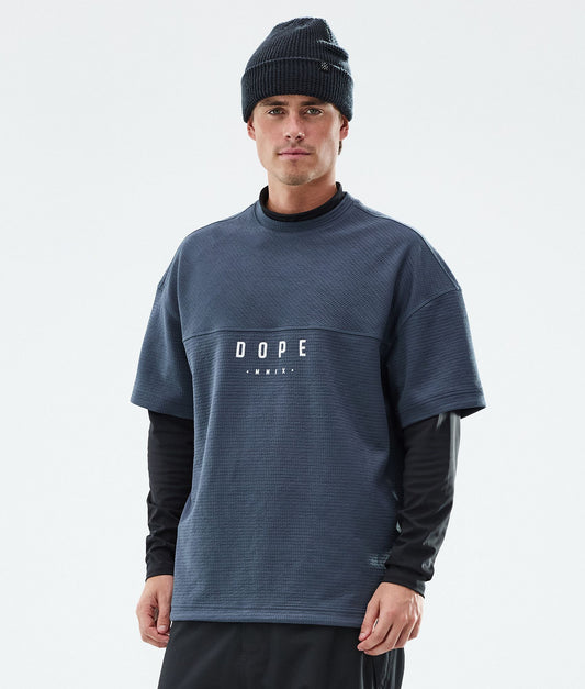 Fleece Sweater Men Metal Blue