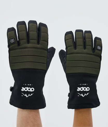 Ski Gloves Olive Green
