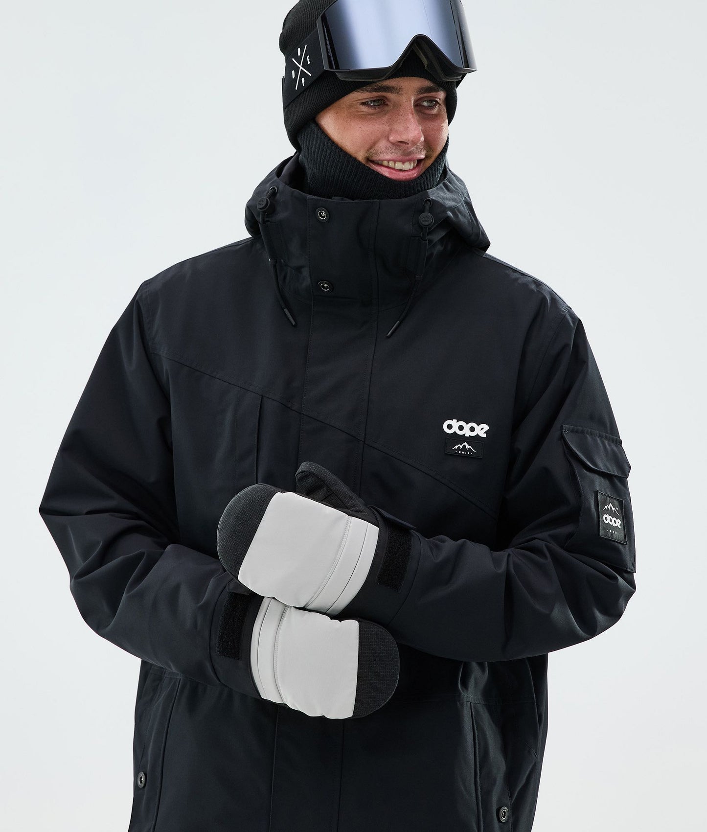 Snow Mittens Light Grey