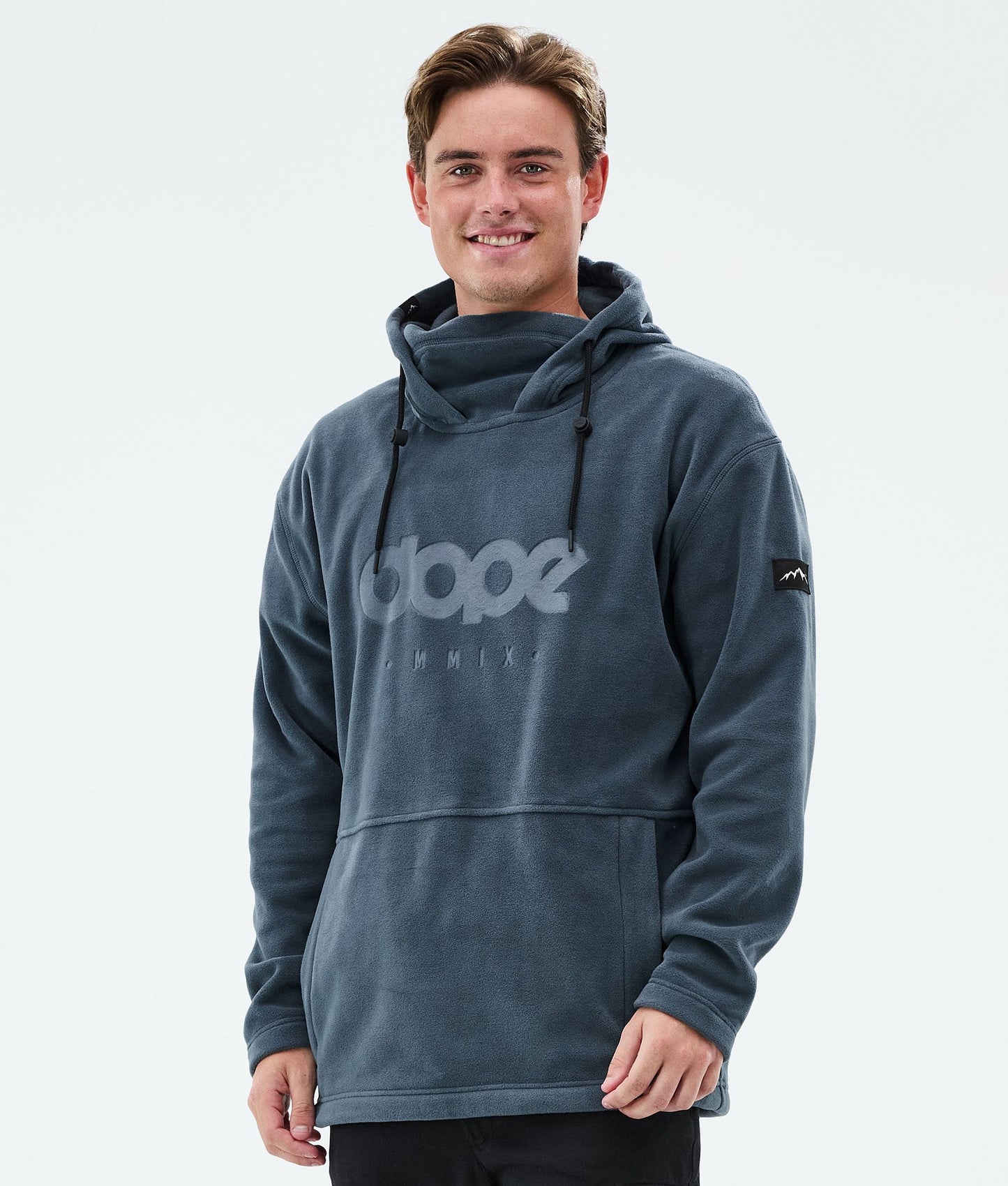 Fleece Hoodie Men Grey Camo