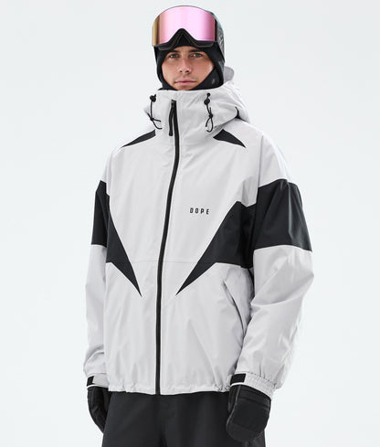 Snowboard Jacket Men Spike Black/Light Pearl