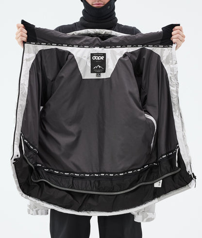 Snowboard Jacket Men Grey Camo