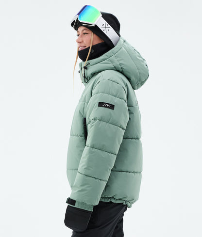 Snowboard Jacket Women Faded Green